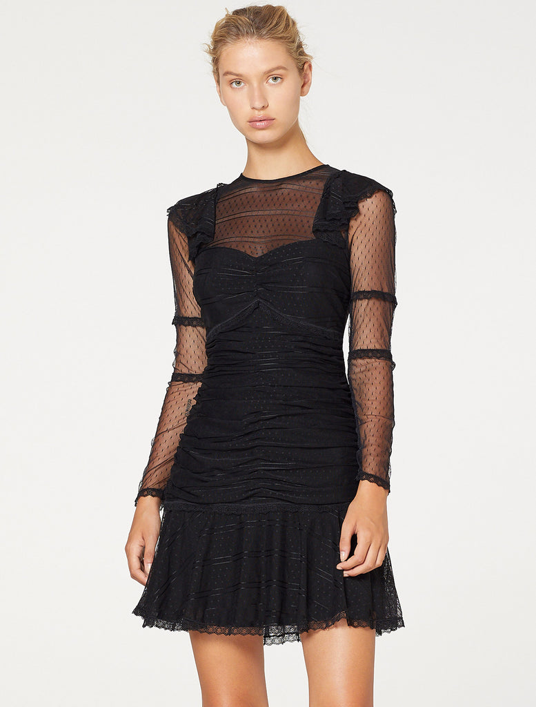 SHEER GLORY MINI DRESS